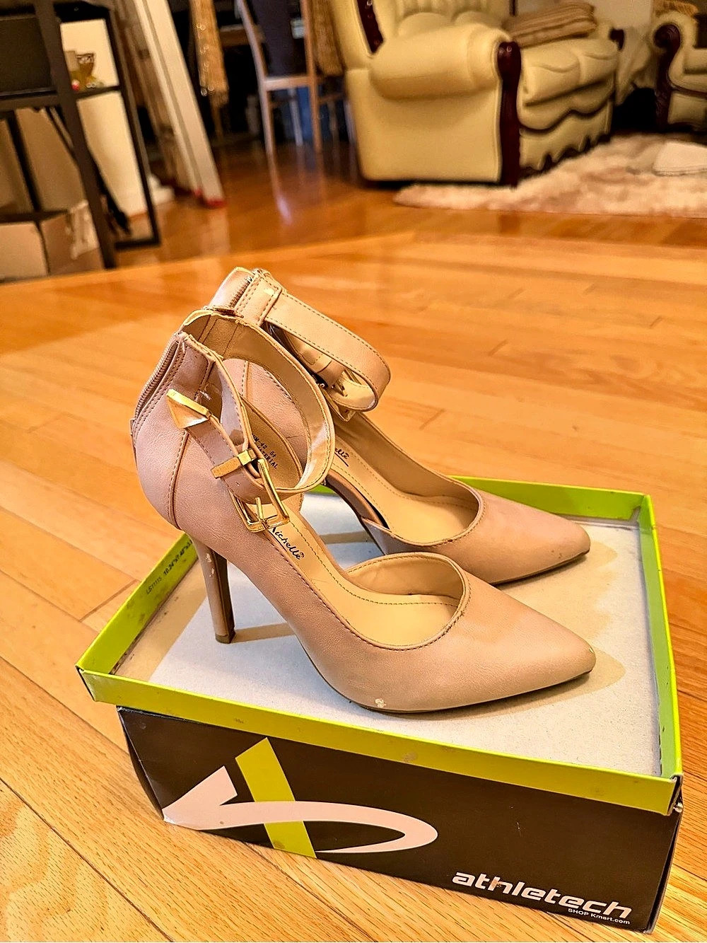 Aerosoles Ankle Strap Pumps in Brown Like New